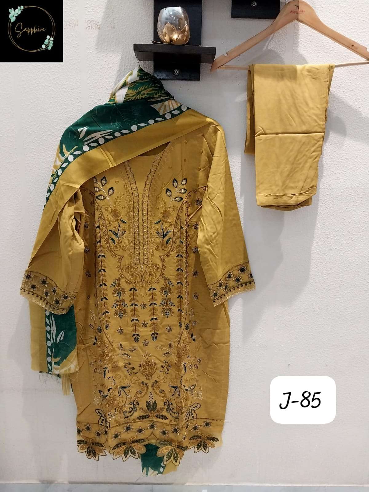 JAZMIN VOL 85 BY SAPPHIRE DESIGNER PURE LAWN RAYON PAKISTANI DRESSES